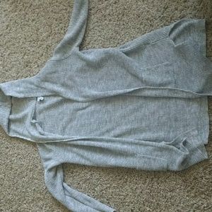 Open hooded cardigan medium